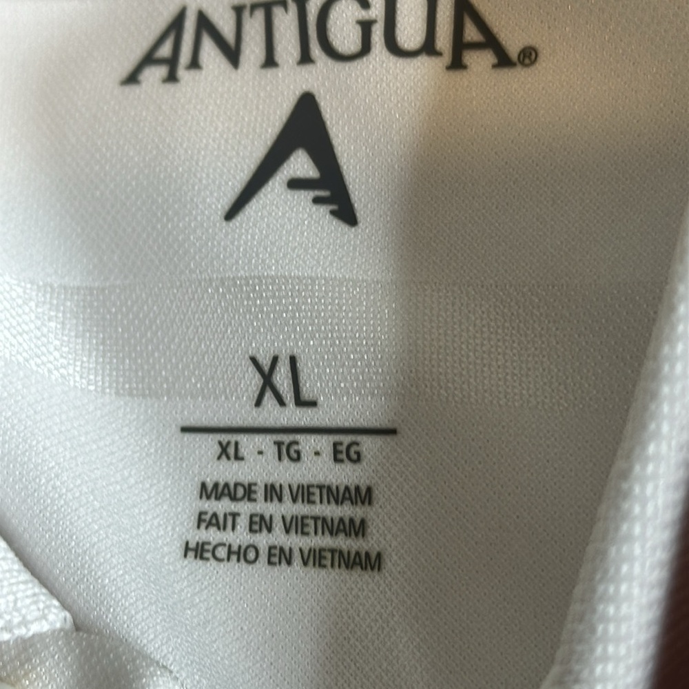 NWT Men's New Orleans Saints Antigua White Tunnel Polo Size XL - Picture 11 of 13